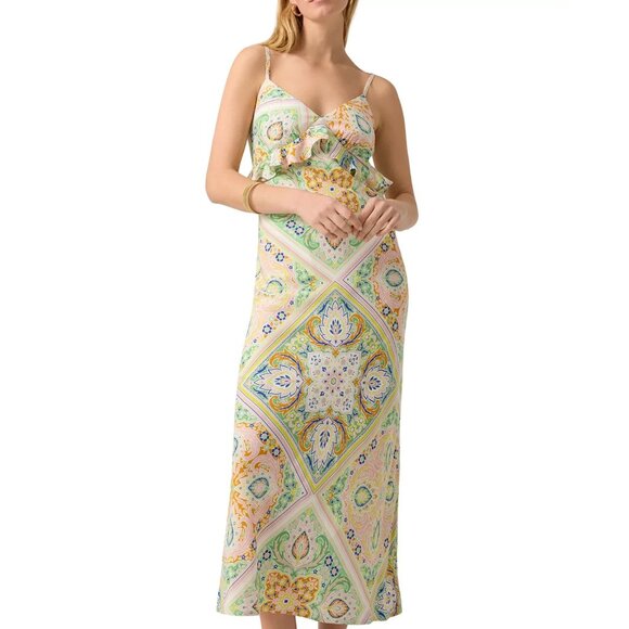 Sanctuary Spring Favorite Slip Dress Womens XS V Neck Ruffles Lined Rayon - Picture 3 of 6